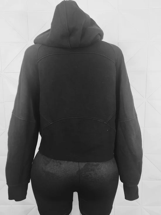 lululemon athletica Black Women's Half-Zip Hooded Sweater - Picture 3 of 6